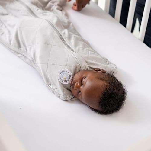 Dreamland Baby Viscose Swaddle Blanket (0-6 Months). 1.0 TOG Ultra Soft Swaddle Blanket w/Built in Band. 95% Viscose, 5% Spandex (Rose). Mom-Owned US Business, Premium Materials thumbnail 8