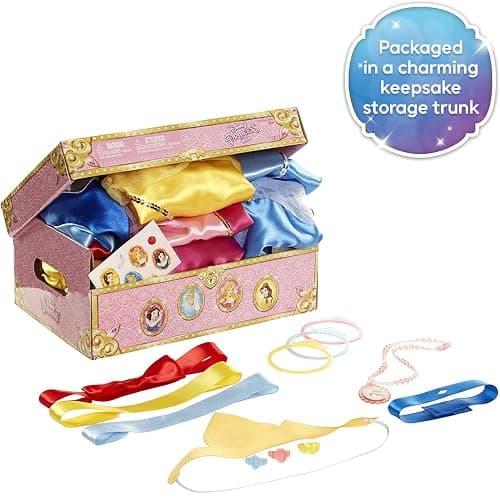 Disney Princess Dress Up Trunk Deluxe 21 Piece Officially Licensed [Amazon Exclusive] thumbnail 3