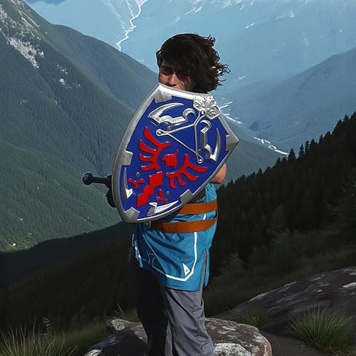 otaku gear 20" Heroic Master Foam Shield – Ideal for Cosplay, LARP, Halloween, or Display Multicolored thumbnail 9