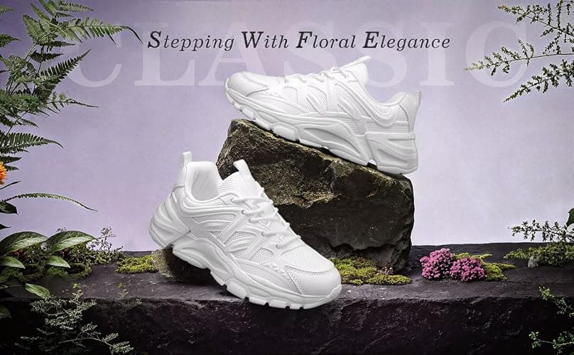 Women's Road-Running-Shoes Slip on Ladies Walking Fashion Athletic Sneakers Work Gym Comfort Lightweight Mesh Soft Sole thumbnail 3