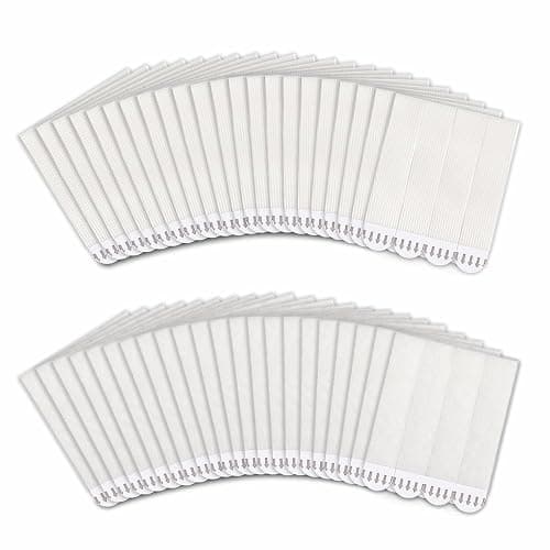 MOVELYST 60-Pairs(120 Strips) Large Picture Hanging Strips Heavy Duty, Removable Hook and Loop Tape, Picture Hanger Damage Free, Waterproof Adhesive Strips for Frame Hanging - Image 1