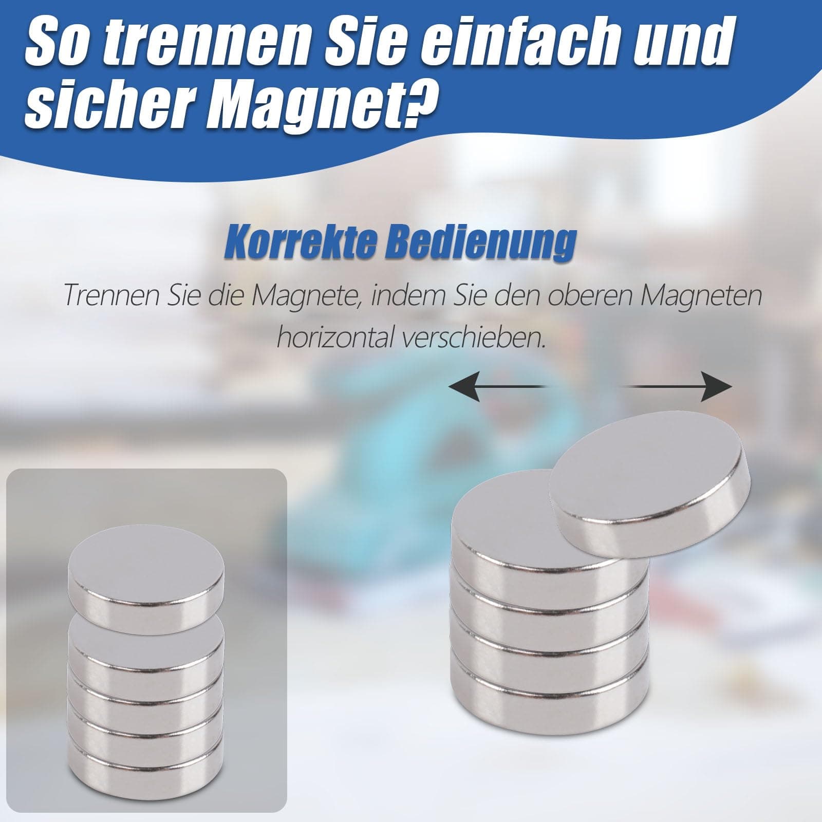 330 Pieces Magnets Strong 3 Sizes, 100 5 x 1 mm 110 4 x 1.5 mm 120 3 x 1 mm Neodymium Magnets Extra Strong Magnets Strong Large Round Strong Magnets for Refrigerators Whiteboard thumbnail 3