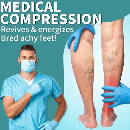 COOLOVER Copper Compression Socks for Women and Men(6 Pairs)-Best Support for Running, Athletic, Travel thumbnail 6