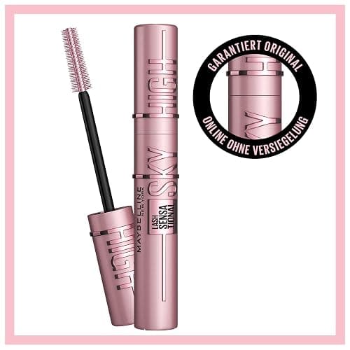 Maybelline New York Sky High Schwarze Wimperntusche für extrem lange Wimpern und Volumen, Lash Sensational Sky High Mascara, Farbe: Very Black, 7,2 ml thumbnail 7