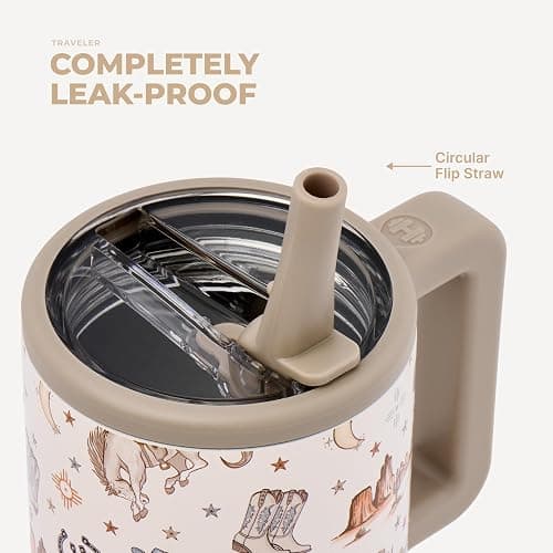 HydroJug Traveler 32oz, Insulated Tumbler with Handle & Straw, Mesa thumbnail 5