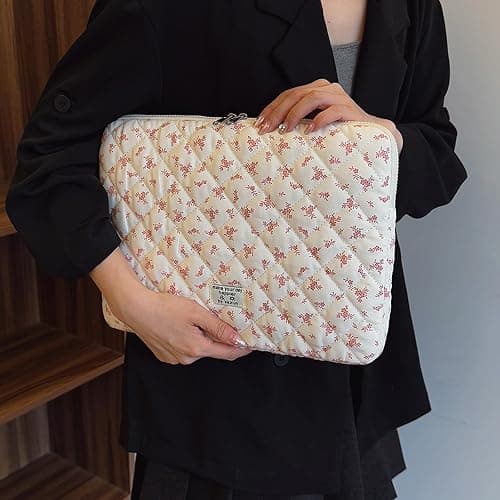 RuiDay Housse Ordinateur 13-14 Pouces, Pochette pour Ordinateur Portable Motif Floral, Compatible avec Macbook Air 13 Pouces et Macbook Pro 14 Pouces thumbnail 3