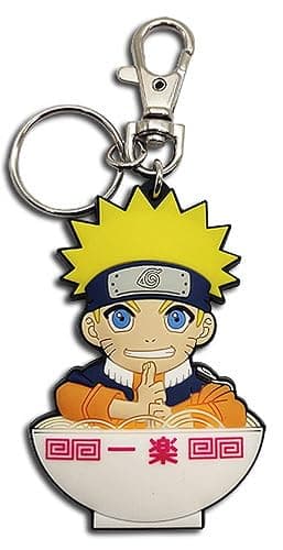 Great Eastern Entertainment Naruto - Naruto in Ramen Bowl PVC Keychain - Image 1