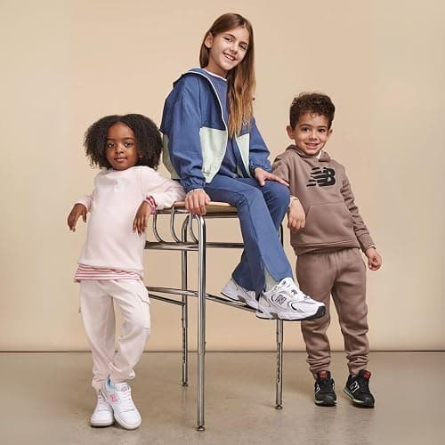 New Balance Boys & Toddlers Athletic 2 Piece – Soft Fleece Pullover Hoodie & Joggers Sweatsuit Activewear Set (2T-12) thumbnail 8