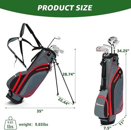 8 Pieces Complete Golf Club Set for Men & Women (Left/Right Hand) – Full Set with Fairway Wood, Hybrid, Irons, Putter & Lightweight Bag – Beginner Friendly, Best Value for Distance & Accuracy thumbnail 6