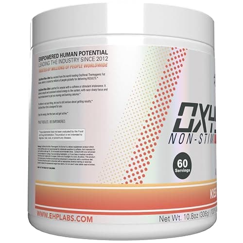 EHP Labs OxyShred Non Stimulant Pre Workout Powder - Stim Free Pre Workout, Caffeine Free Preworkout for Men & Women with L Glutamine & Acetyl L Carnitine - Peach, 60 Servings thumbnail 10