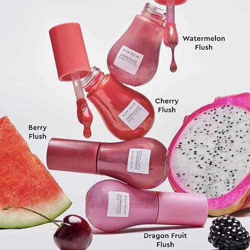 Glow Recipe Niacinamide Dewy Flush Tinted Liquid Blush Serum - Glowy Blush for Cheeks to Smooth, Hydrate & Brighten - Liquid Korean Makeup with Buildable Soft Pink Tint - Cherry Flush (0.4 oz) thumbnail 6
