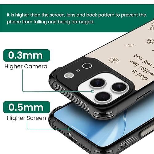 Deaorew for iPhone 17 Pro Case | Compatible with MagSafe | Classic Slim Cover Design | Biblical Floral Cross thumbnail 2
