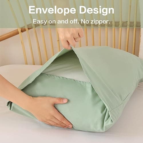 ROSGONIA Sage Green Twin/Twin XL Comforter Set for College Girls Boys, 1 Sage Comforter & 1 Pillowcase, Lightweight Kids Comforter Sets Dorm Bedding thumbnail 4