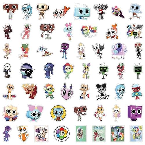 54Pcs World for Dandys Stickers, Figure Vinyl Waterproof DIY Sticker Decals for Party, Water Bottle Scrapbook Laptop Skateboard Computer for Teens Fans thumbnail 4