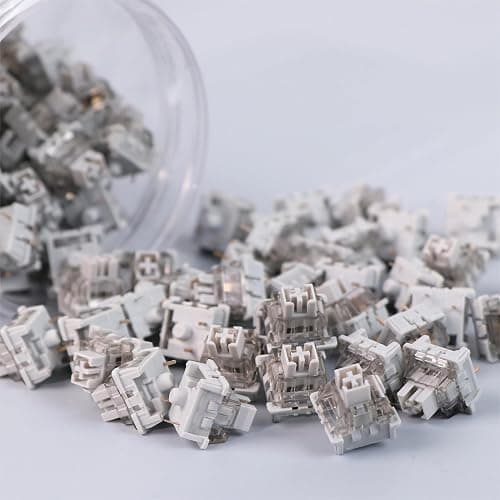 EPOMAKER LEOBOG Graywood V3 Switch Set, Linear Cearmy Switch, 40gf, 3 Pins Pre-lubed, 100 Pieces for Customizing Mechanical Keyboards thumbnail 7
