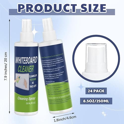 Swiffen 24 Pack Whiteboard Cleaner 8.5oz Dry Erase Board Cleaner White Board Cleaning Spray Dry Erase Cleaner Spray Removes Stubborn Marks from Whiteboard Chalkboard - 24 thumbnail 3