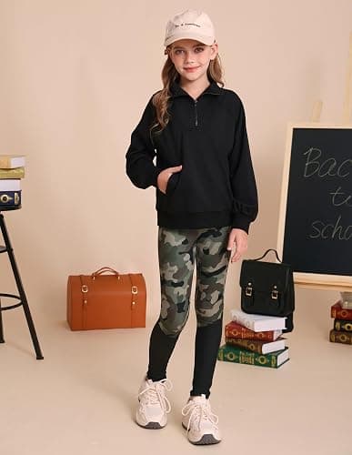 GRACE KARIN Girls Fall Outfit Teen 2 Piece Sweatshirt Sweatpant Back To School Tracksuit Fashion Cute Clothes Size 6-12 thumbnail 4