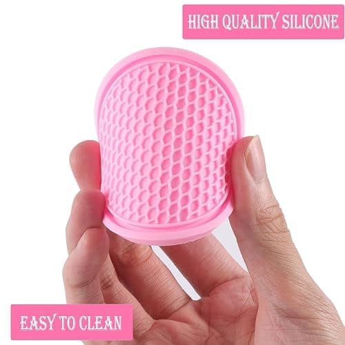 SINGARO Car Cup Coaster, 4PCS Universal Non-Slip Cup Holders Embedded in Ornaments Coaster, Car Interior Accessories, Pink thumbnail 5