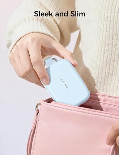 RORRY CharmGo Portable Charger, 5000mAh Power Bank with Built-in Cables | 20W,Keychain,Travel Essential,Battery Pack,USB-C,Compact,All in Mini,for iPhone18 Pro Max/17-15,for AirPods 3/4/Pro,for iPad thumbnail 7