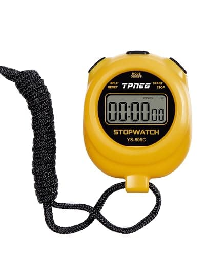 TPNEG Simple Stopwatch Timer - Easy to Use, Set Up, Read, and Carry - Large Display - On/Off, AAA Battery - Ideal for Coaches, Track and Field, Soccer Referees, Sports, Classroom - Image 1