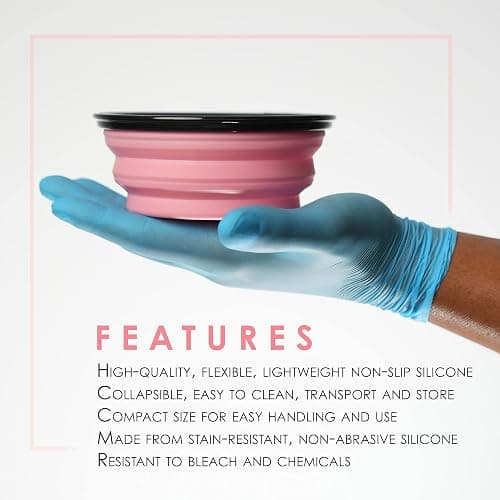 L3 Level 3 Collapsible Tint Bowl - Use for Mixing, Dying, and All Coloring Needs - Resistant to Bleach and Chemicals - Compact Size for Easy Use thumbnail 2