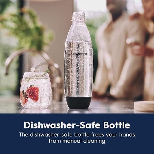 SodaStream - Terra Sparkling Water Maker | VALUE BUNDLE | CQC CO2 system | Includes 2x CO2 Cylinders, 3x 32 Fl Oz Dishwasher Safe Bottles, 2x Bubly Flavor Drops | Combine with Pepsi Flavors | Black thumbnail 2