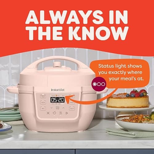 Instant Pot 4QT RIO Mini 7-in-1 Multi-Cooker, Pressure Cooker, Slow cook, Sauté, Steam, Rice Maker, Yogurt, & Warmer, Rosewater, 4 Quarts thumbnail 4