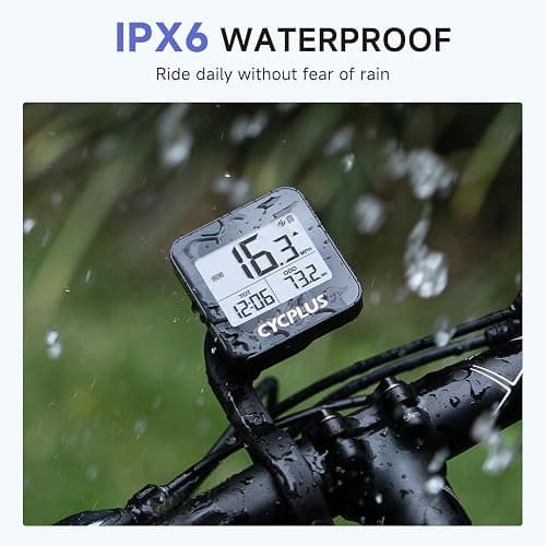 CYCPLUS GPS Bike Computer, Wireless Cycling Computer with Automatic Backlight, Bicycle Speedometer Odometer with Waterproof and Lager Battery, Provide Professional Data Analysis thumbnail 7