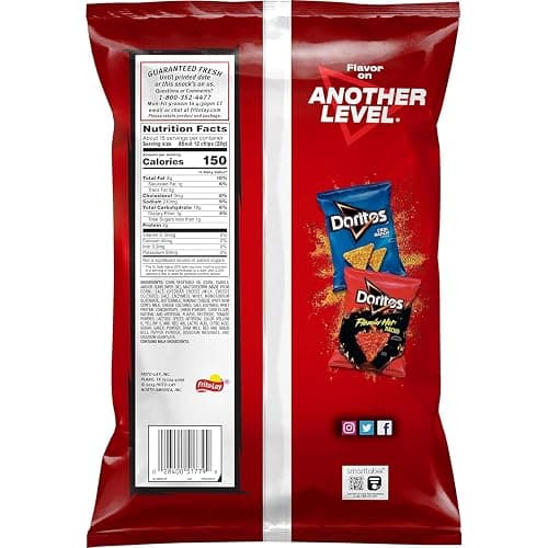 Doritos Tortilla Chips, Nacho Cheese Chips, Party Size, 14.5oz Bag thumbnail 2