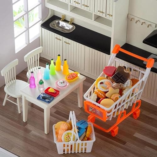 150Pcs Miniature Food Drinks Bottle Toys Mixed for Dollhouse Kitchen Accessories Mini Play Fake Resin Pretend Game Party Tableware 1/12 Doll House Bread Cake Models Micro thumbnail 6