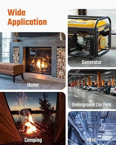 TOPTES CT-580 Portable Carbon Monoxide Detector, Rechargeable CO Detector with Vibration, Visual & Audible Alarms, 0-1000PPM, TFT Color Display for Home, Camping, Travel, Industrial & Professional Use thumbnail 6