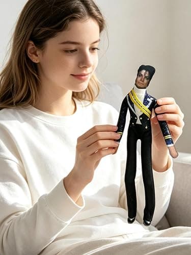 Michaell Plush Pillow Plush Doll Cartoon Soft Doll Figures Toys | Miachelll Action Figure Rock King Classic Album Dolls Action Figure ToCharacter Soft Toy for Adults Birthdays Gift thumbnail 4