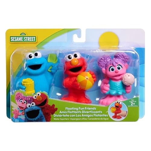 Sesame Street Floating Fun Friends 3-Piece Set Water Squirters Bath and Pool Toys, Kids Toys for Ages 2 Up by Just Play thumbnail 5