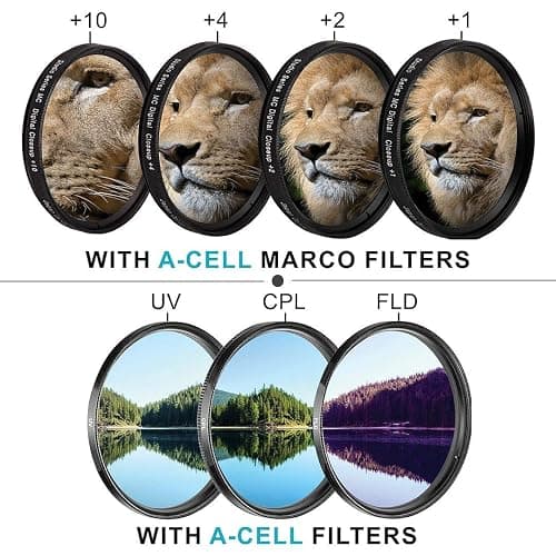 A-Cell 58mm Accessory Bundle for Canon EOS Rebel T7, T6, T5, T3, T100, 4000D, 2000D, 3000D and More with 32GB SanDisk Memory Card, Wide Angle Lens, Telephoto Lens, Tripod, Backpack thumbnail 5