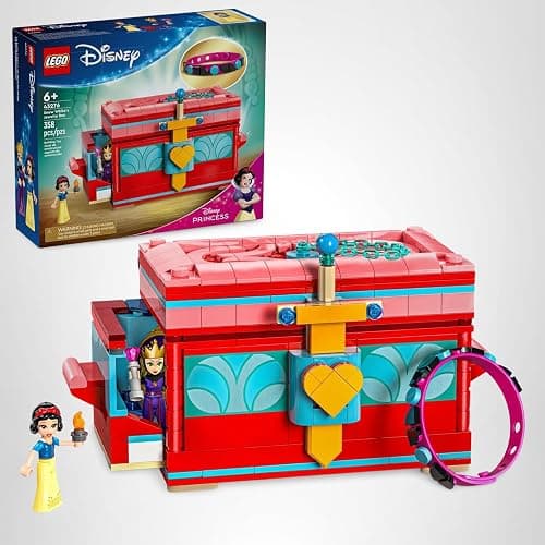 LEGO ǀ Disney Snow White’s Jewelry Box, Snow White and The Evil Queen Mini Doll Figures, Building Toy for Kids, Birthday Gift for 6 Years Old Girls and Boys, Play Disney Bracelet, 43276 thumbnail 7