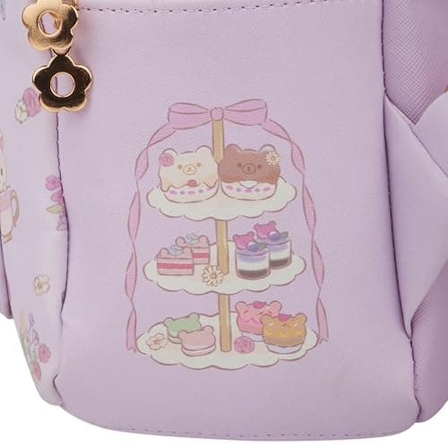San-X Original Rilakkuma Floral Tea Time Backpack with Korilakkuma Plush thumbnail 6