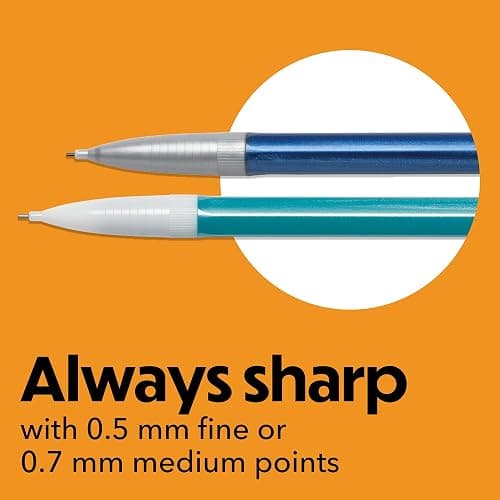 Bic Mechanical Pencil #2 EXTRA SMOOTH, 40 Pack Of Twenty 0.5mm, and Twenty 0.7 mm - Assorted Colored Barrels - Variety Pack of Bic Lead Pencils | Assorted Colored Barrels, Bulk School Supplies for Teachers and Classrooms, 40-Count Pack thumbnail 6