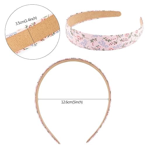 VELSCRUN 7 Pcs Different Headbands for Women Fashion Pink Solid Head Bands Pearl Headband Non Slip Hair Band for Womens Thin Thick Short Hair Face Wash Hair Accessories Gifts for Women Gilrs thumbnail 8