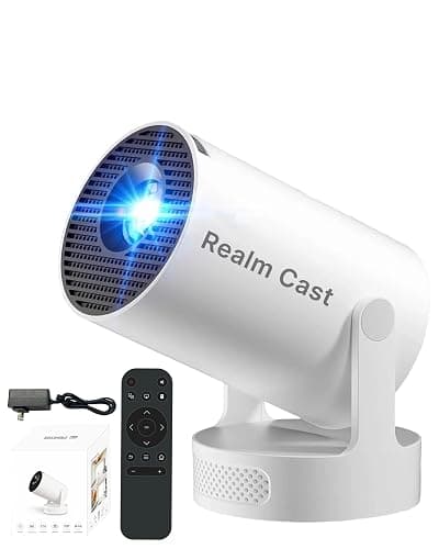 Realm Cast Projector – Realm Cast Projector for Books, Hundreds of Fantasy Ambience Scenes, Projector with Wifi and Bluetooth, 4k HD, Auto Keystone, Low Latency & 180° Rotation for Reading or Gaming - Image 1