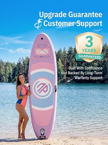 Niphean 10' Inflatable Paddle Board, Ultra-Light SUP for Beginners | Versatile Yoga Paddle Board with Durable SUP Accessories, 400lbs Capacity, Stand Up Paddle Boards for Adults & Youth thumbnail 7