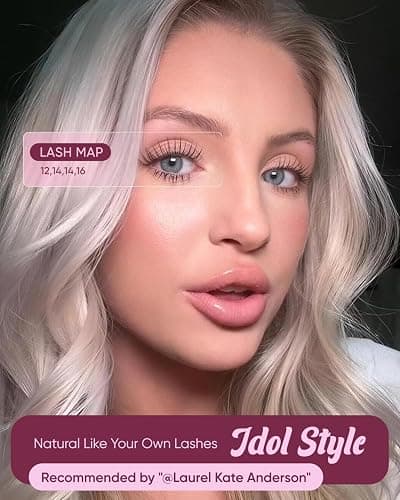 OKAYLOVE Idol Lashes Clusters Kit Clear Band Eyelash Clusters Kit CC Curl 9-16mm Natural Cluster Eyelash Extensions DIY Wispy Individual Lashes with Bond and Seal, Remover, Tweezers for Korean Makeup thumbnail 2