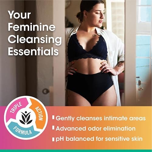 vH essentials, Ph Balanced Daily Feminine Wash, Tea Tree Oil & Prebiotic, 6, Fl Oz, (Pack Of 1) 54306 Clear thumbnail 2
