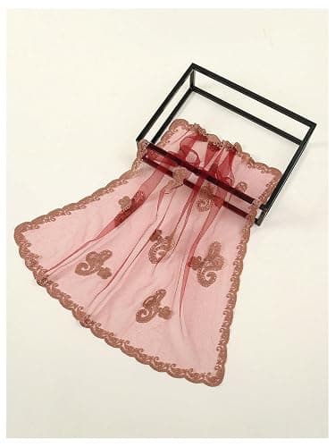 Floerns Women's Flower Embroidery Hair Scarf Headband Sheer Lace Hair Bandana thumbnail 4