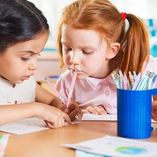 20 Pack Mechanical Pencils Kawaii Stationary Cute Mechanical Pencil Mixed 0.5mm 0.7mm 0.9mm Kawaii Pencil for School Office Home Supplies, Some with Top Erasers thumbnail 6