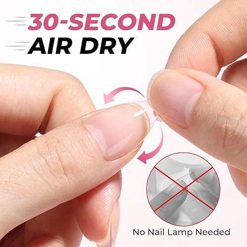 UNA GELLA 5 Pack 5g Solid Nail Glue, Air-Dry Strong Nail Glue for Press Ons | No U V/LED Lamp Needed Quick Drying Glue Gel for False Nails with Precise Gap-Filling Control thumbnail 3