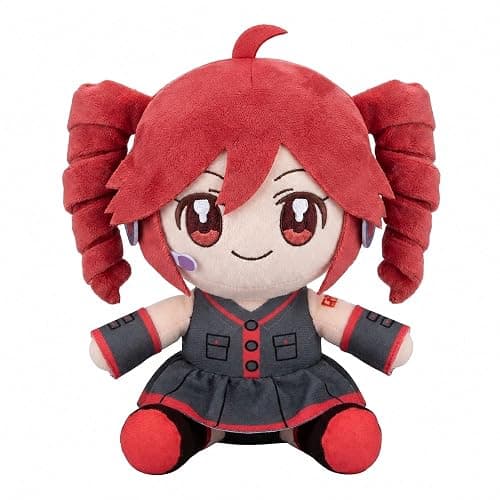 Collectible Pink Drill Twin Tail Girl Plush 22cm, Cute Anime Plush Character with 3D Twin-Drill Hair, Red and Black Outfit Figure Stuffed, Soft Anime Plushie Pillow Gift for Fans & Collectors - Image 1