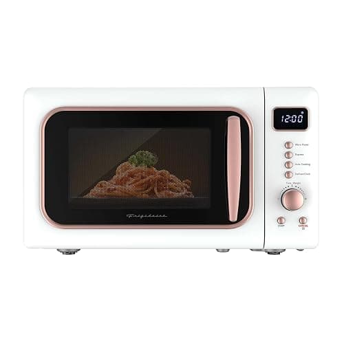 FRIGIDAIRE EMW788RETRO 0.7 cu. ft. Retro Microwave, White-RoseGold - Image 1