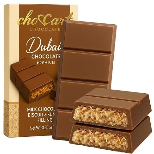Dubai Chocolate Bar Variety Pack 5 Pcs – Pistachio Kunafa, Lotus, Angel Hair & Strawberry Cheesecake Chocolate Gift Box | Assorted Gourmet Middle Eastern Chocolates thumbnail 4
