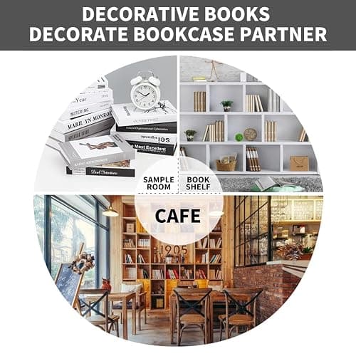YSOOUA 4 Stück Deko Bücher für Heimdekor Dekorative Bücher Dekobücher Faltbare Gefälschte Bücher Kartonschachtel nur Gefälschte Bücher Display Bücher für Couchtisch Regale Dekobücher für Büro (A) thumbnail 6