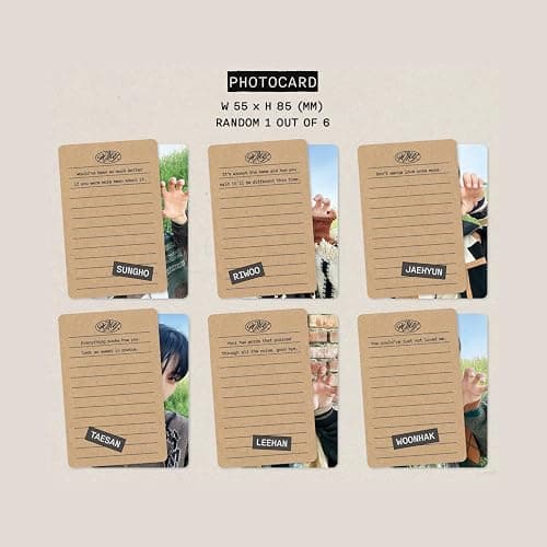 BOYNEXTDOOR - 1st Mini Album [WHY..] (LETTER Ver. - RANDOM Ver.) Post Card + Photo Print + Enverlope + CD-R + Sticker +Lyrics Folded Poster + Photocard + 3 Extra Photocards thumbnail 6